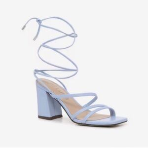 NWOT - Light Blue Strappy Block Heels